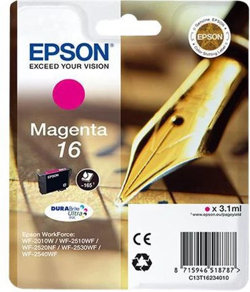 Epson T1623 Purpurinės Spalvos Rašalas C13t16234012