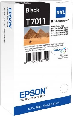 Epson T7011 Juodos Spalvos Kasetė C13t70114010