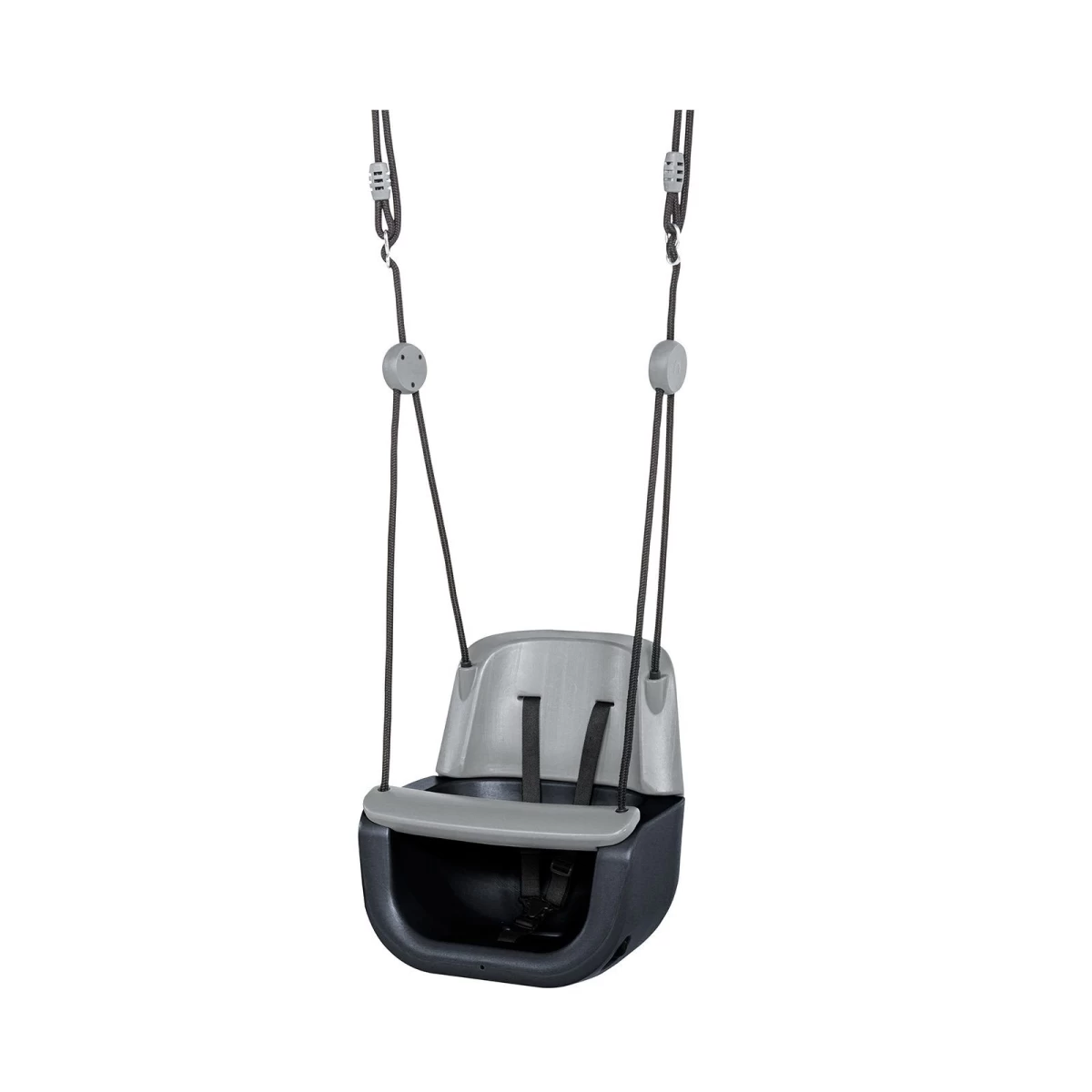 Ergonominės vaikiškos sūpynės 3in1, antracito