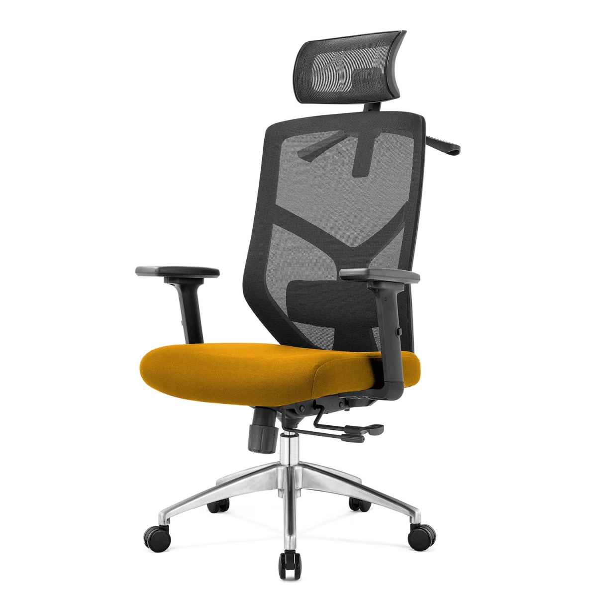 Ergonomiškas Biuro Fotelis Rosa Garstyčių Spalvos Angel
