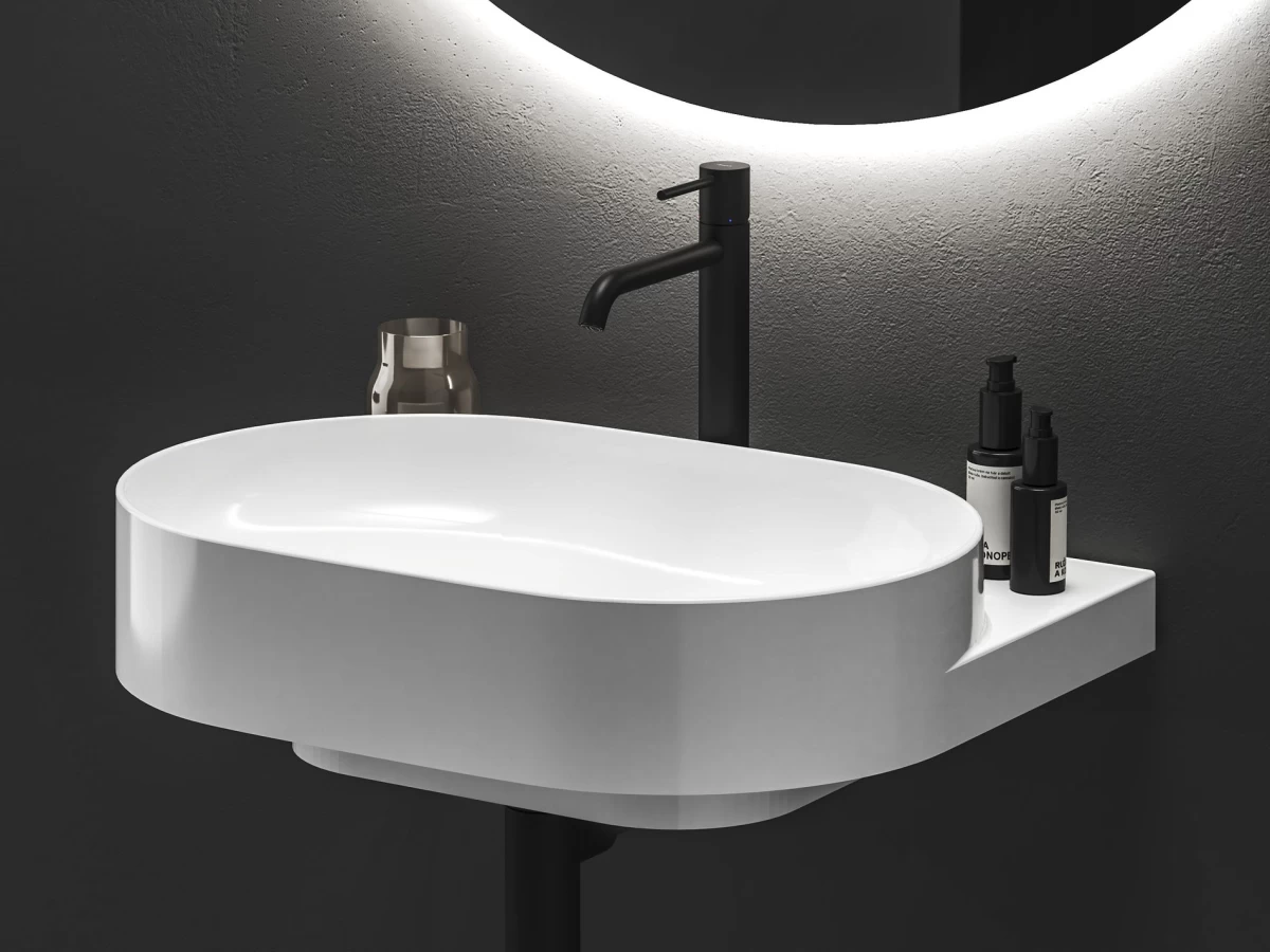 ES 014.20BLM Praustuvo maišytuvas 250 mm be dugno vožtuvo, Black Matt