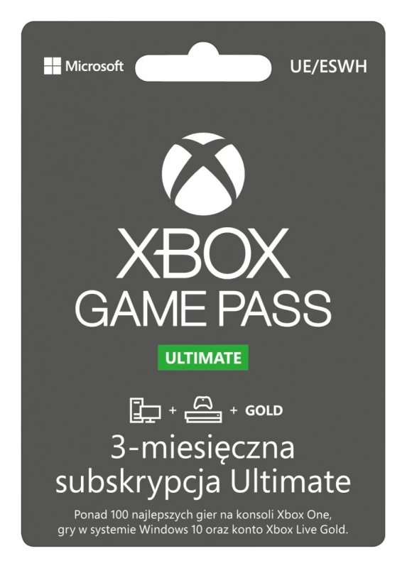 esd Game Pass Ultimate Mažmeninė 3m Prenumerata (qhx-00006)