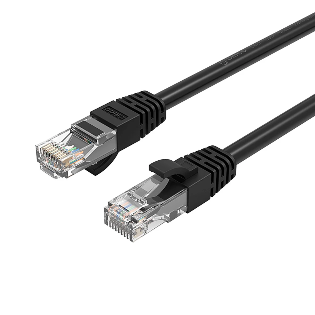 Ethernet Cat6 1000 Mbps Rj45 Internetinis Lan Apvalus Tinklo Kabelis, 40 M – Juodas