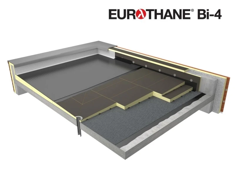 Eurothane Bi-4 - PIR plokštė prilydomai dangai prilydyti