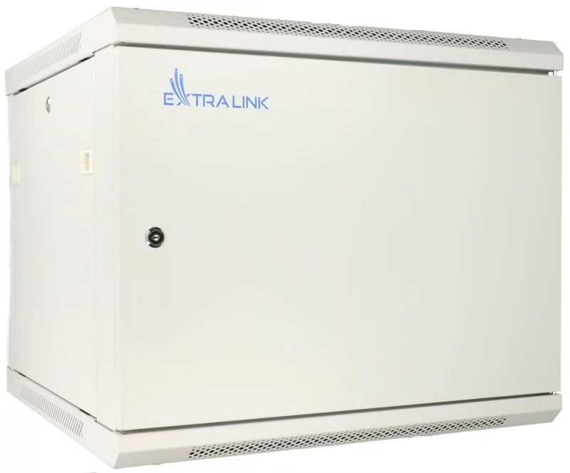 Extralink 12u 600x600 Asp Sieninė Stovo Spinta Metalinės Durys Pilkos Spalvos