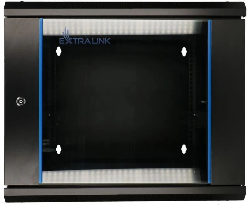 Extralink 6u 600x600 Azh Sieninė Stovo Spinta, Montuojama Ant Sienos, Swing Tipo, Juoda