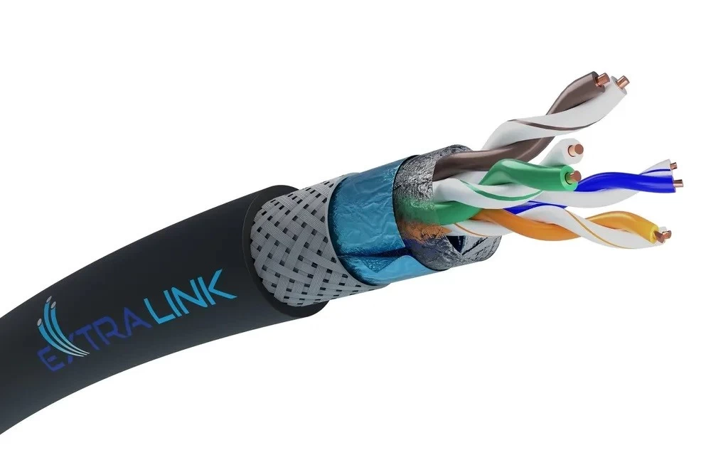 Extralink CAT5E SFTP Ze w kabel sieciowy 305M