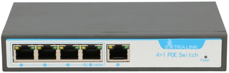 Extralink Komutatorius Ex.14305 (4x 10/100/1000 Poe )