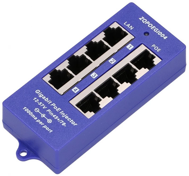 Extralink Poe Injektorius 4 Prievadų Gigabitinis
