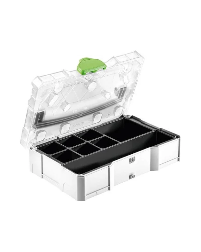 Festool MINI-Systainer T-LOC SYS-MINI 1 TL TRA UNI kompaktiška dėžutė 203821 Festool MINI-Systainer T-LOC SYS-MINI 1 TL TRA UNI kompaktiška dėžutė 203821