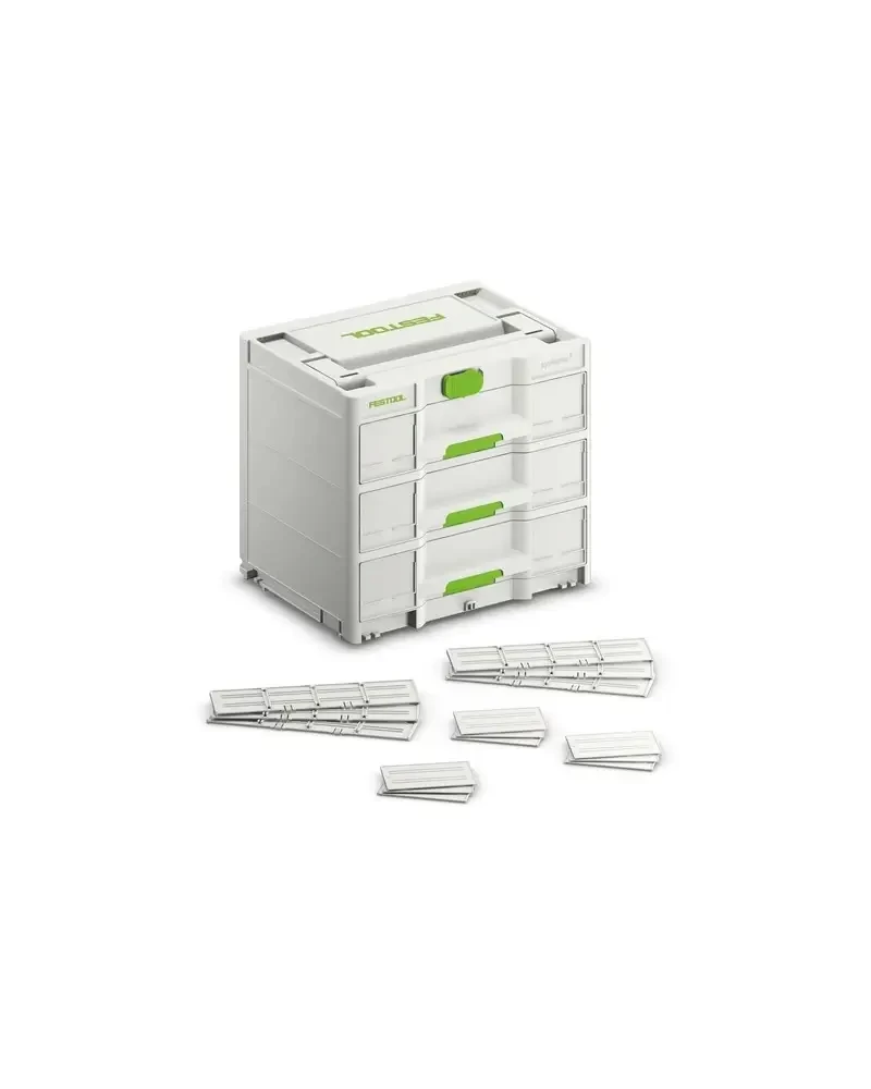 Festool Sortainer³ SYS3-SORT/3 M 337 Priedų dėžė su stalčiais, 577769 Festool Sortainer³ SYS3-SORT/3 M 337 Priedų dėžė su stalčiais, 577769