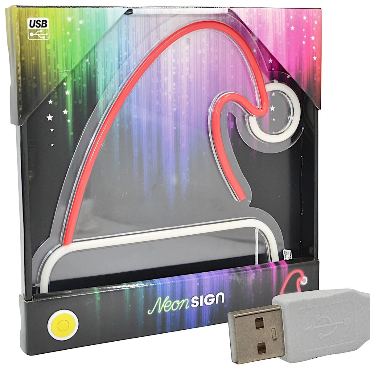 Figūrėlė Neoninės šviesos Santa Kepurė