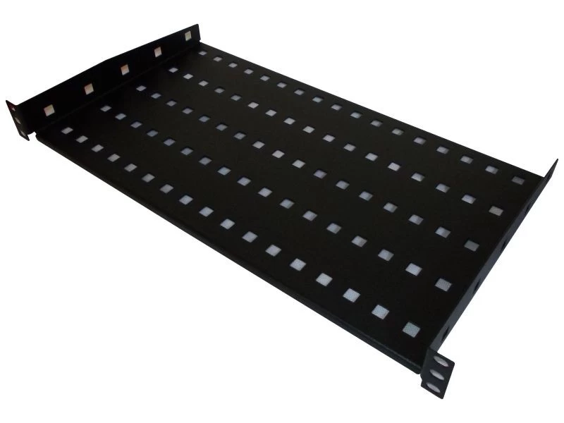 Fiksuota Lentyna 19&amp;quot; 1u Gylis 250 Mm 2 Tvirtinimo Taškai Juoda