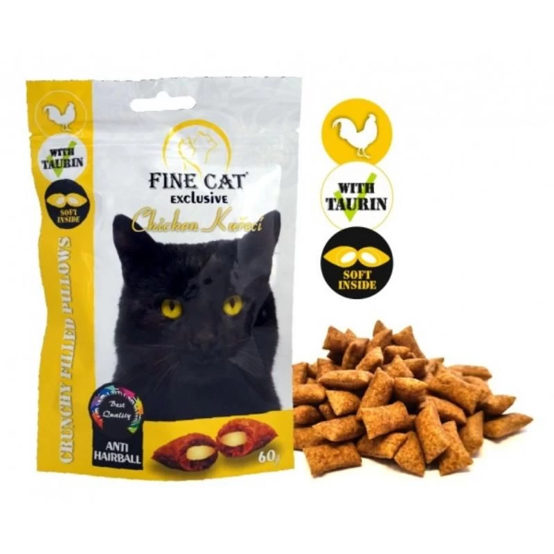 FINE CAT pagalvėlės katėms Anti-Hairball 60g (14), RAP8055