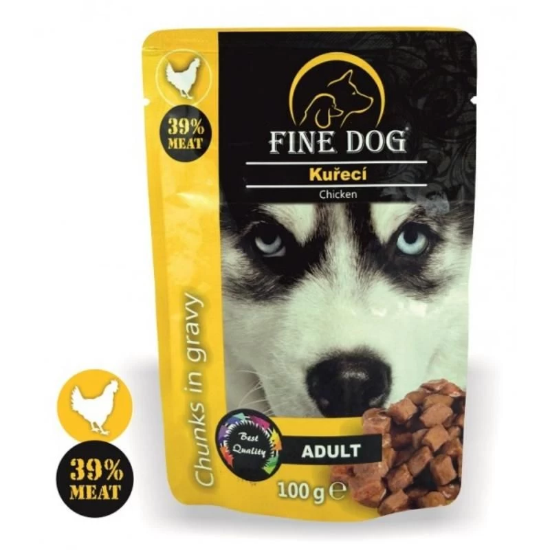 FINE DOG konsevas šunims su vištiena 100g 22vnt, RAP8031
