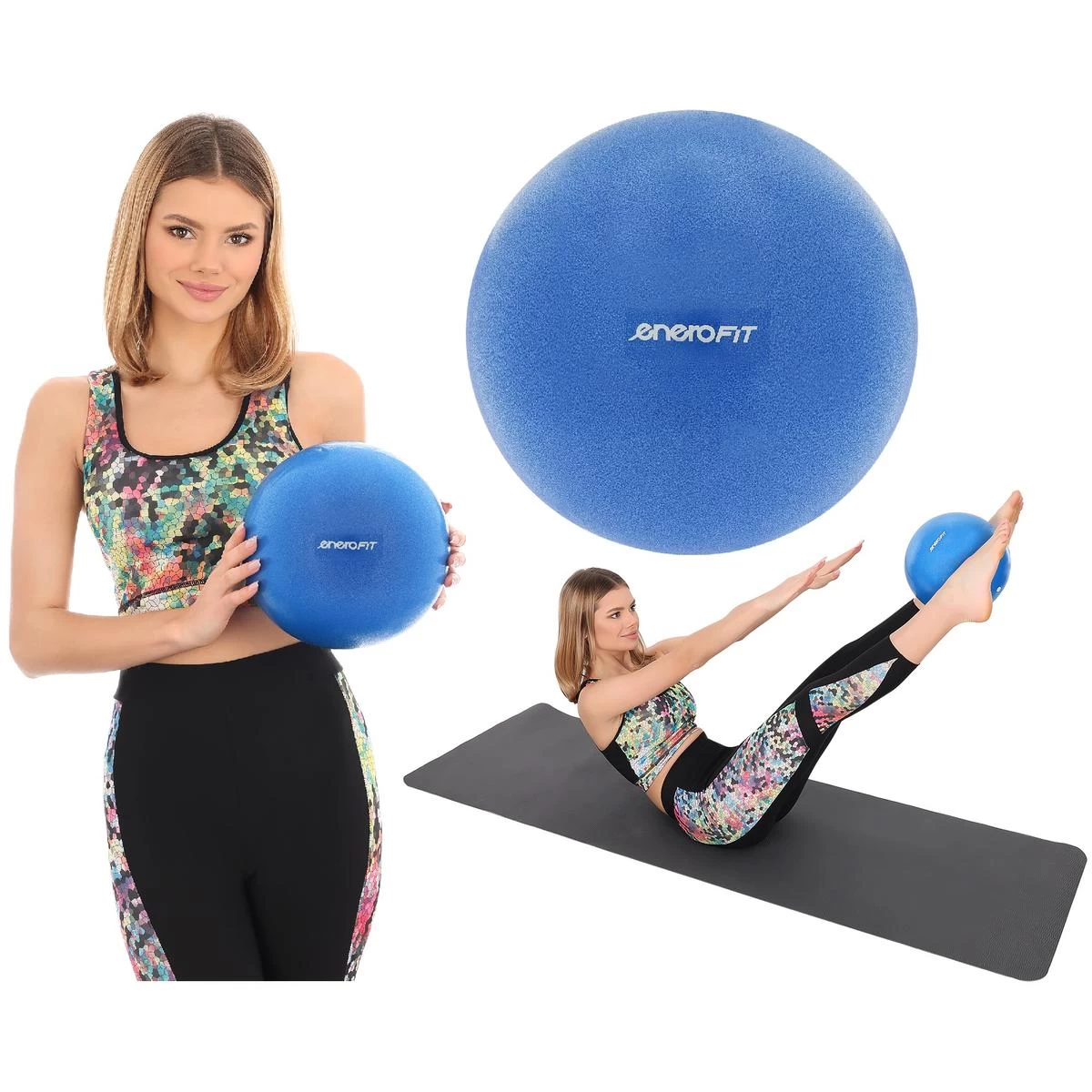 Fitneso Kamuolys Pilates 25cm Mėlynas Enero Fit