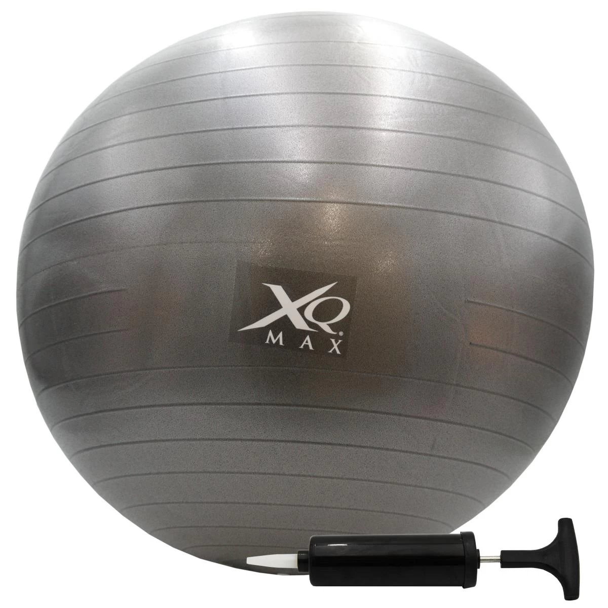 Fitneso Kamuolys Su Pompa Xqmax 55cm Juodas