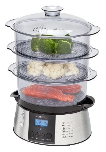 Food steamer Clatronic DG 3547 inox ( 9 liters ; inox color )