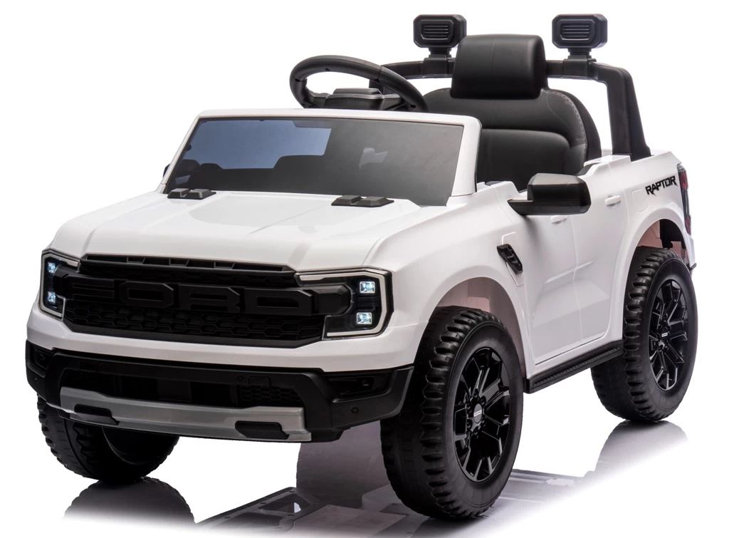 Ford Ranger Raptor White Akumuliatorinis Automobilis Eva Odinis Nuotolinio Valdymo Pultelis Lion Car