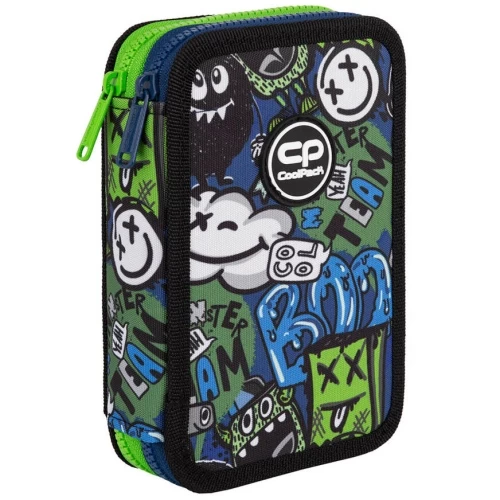 Forminis dviejų skyrių penalas su priedais CoolPack Jumper 2 Monster Team