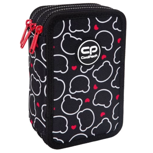 Forminis trijų skyrių penalas su priedais CoolPack Jumper 3 BEAR