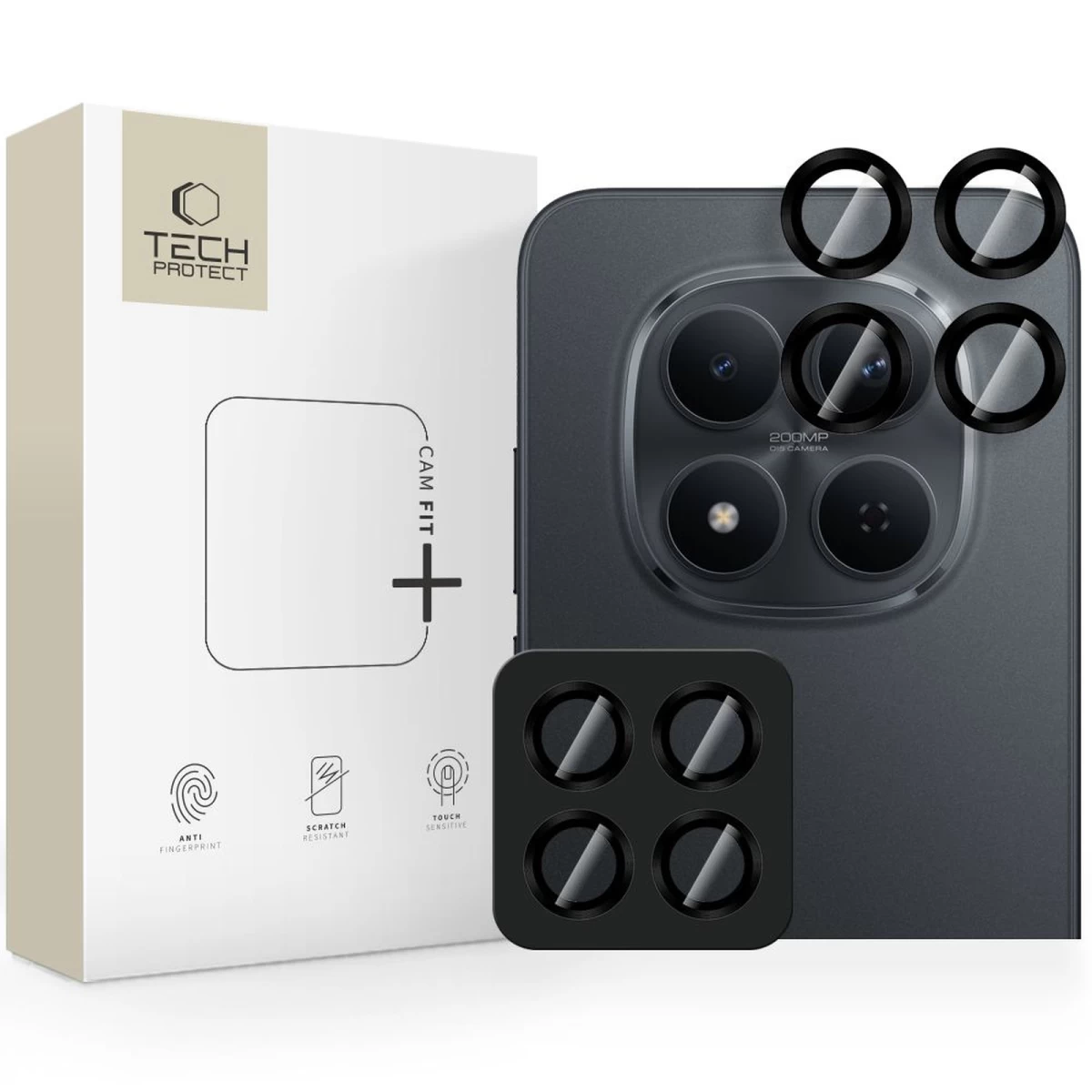 Fotoaparato Dangtelis xiaomi Redmi Note 15 Pro 5g / 15 Pro+ Camring Fit+ - Juodas
