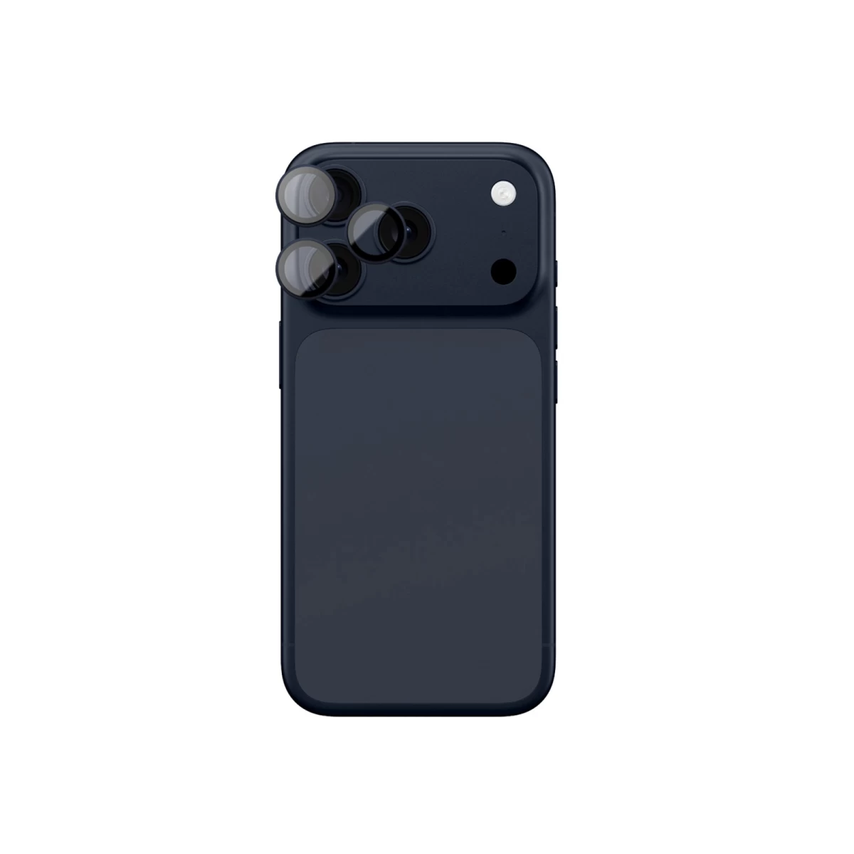 Fotoaparato Stiklas iphone 17 Pro / Pro Max Su Mėlynu Aliuminio Rėmeliu Objektyvo Stiklas