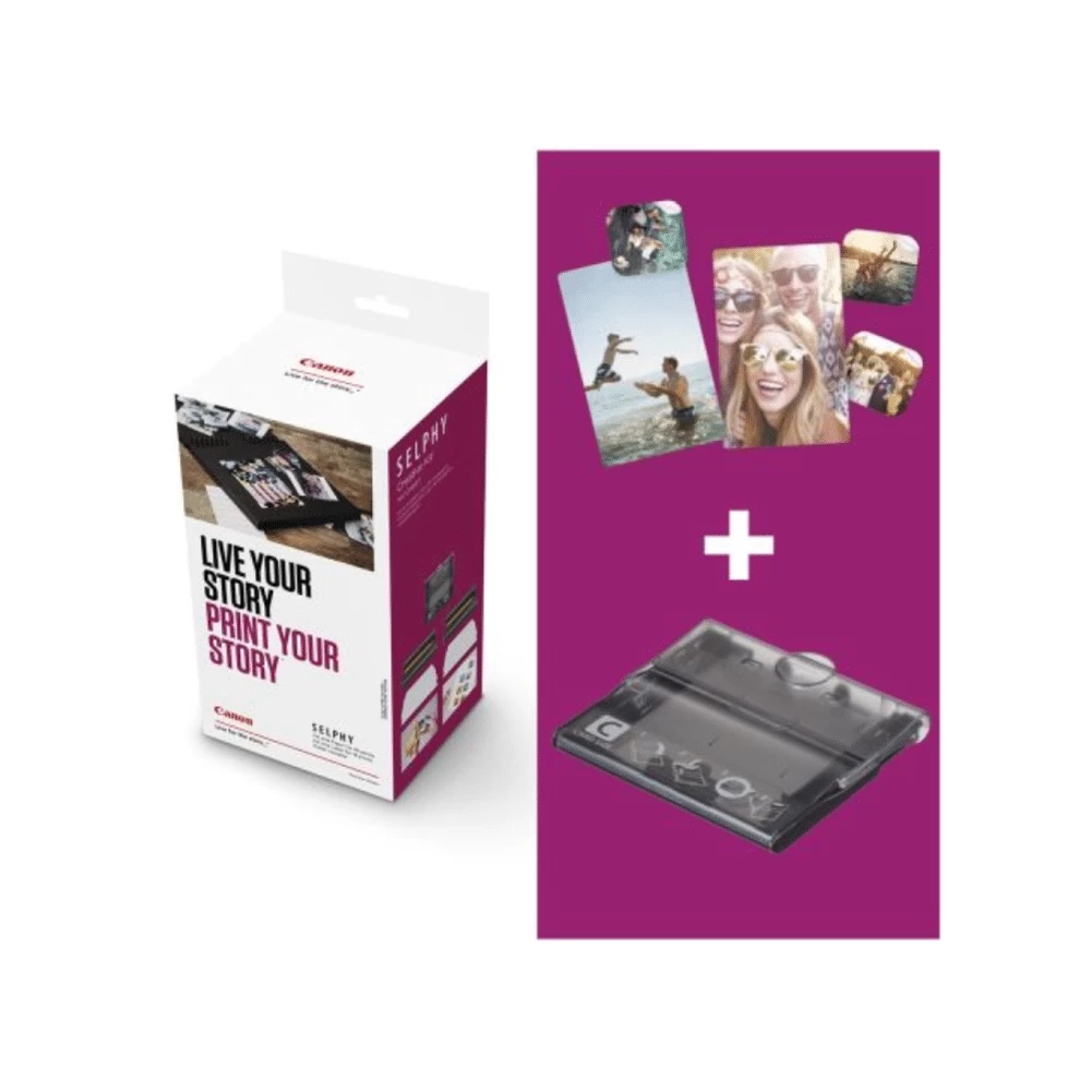 Fotopopieriaus ir rašalo rinkinys Canon Selphy Kit