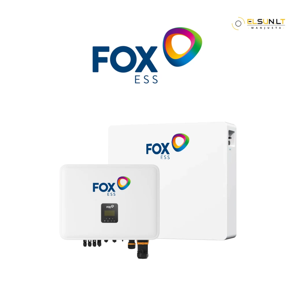 FoxESS 10 kW Hibridinis inverteris ir FoxESS EP12 energijos kaupilkis