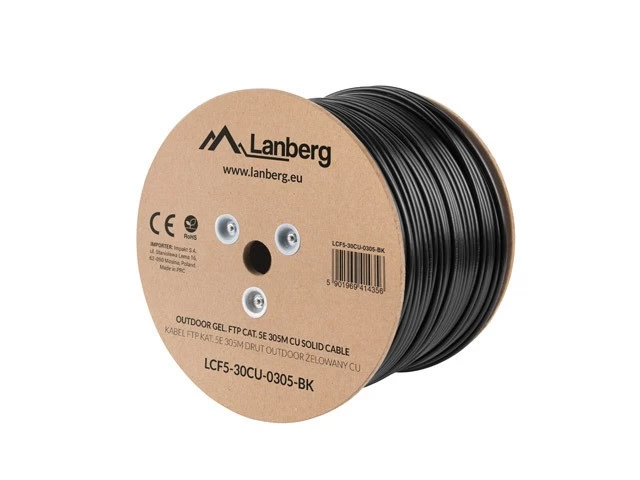 FTP Solid Cable Cat.5E  305m CU outdoor gel