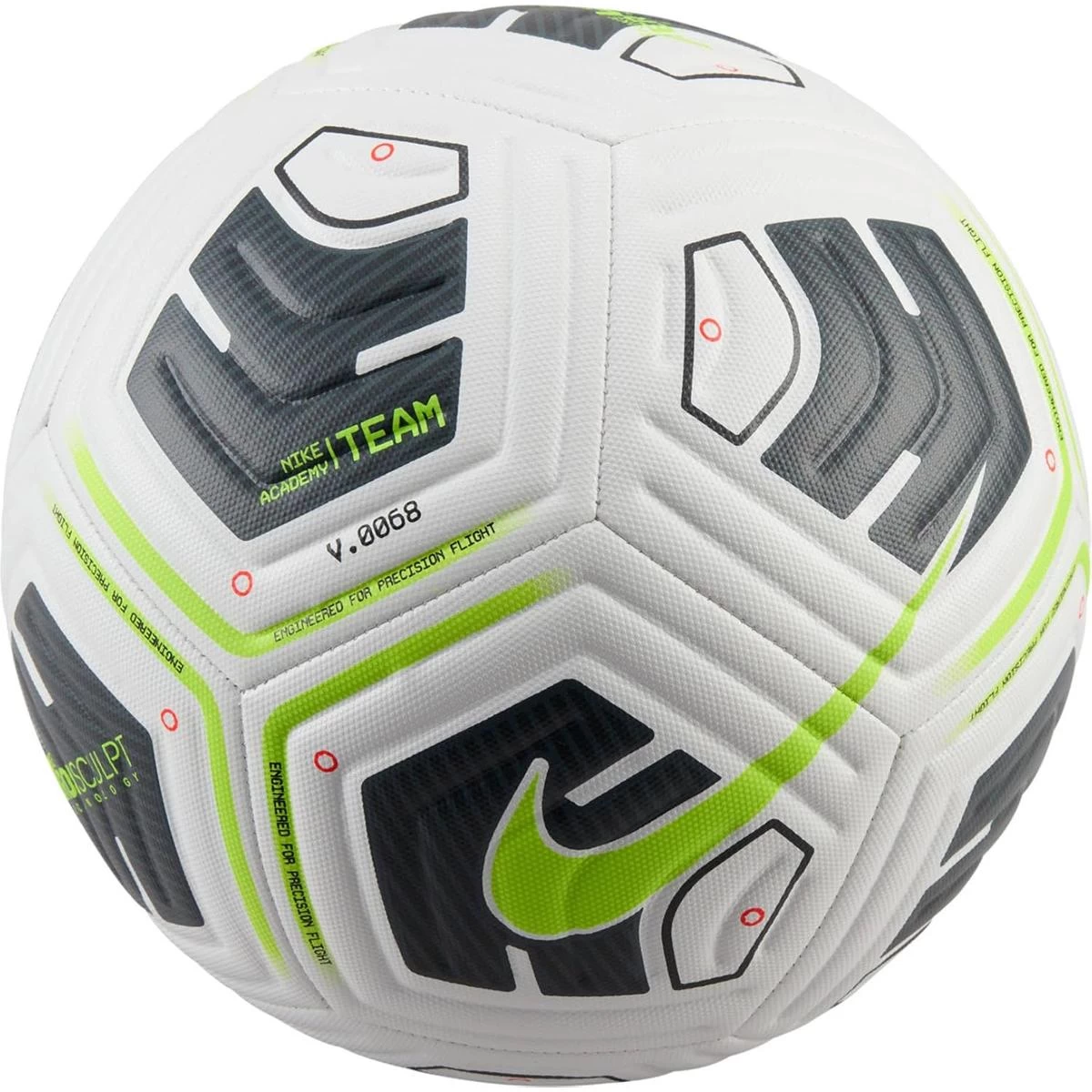 Futbolo Kamuolys Nike Academy White/black/volt R.5