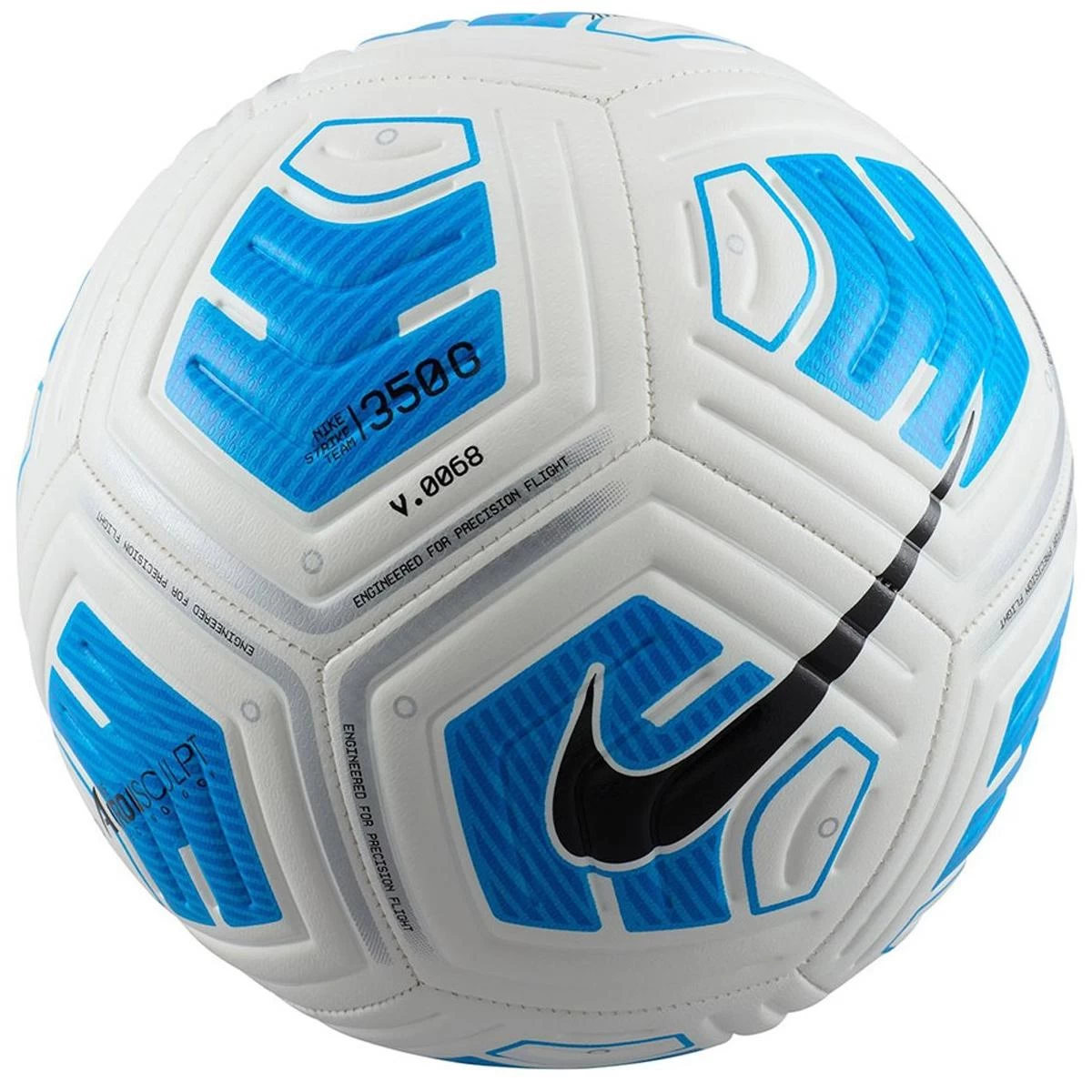 Futbolo Kamuolys Nike Strike White/blue/black R.5