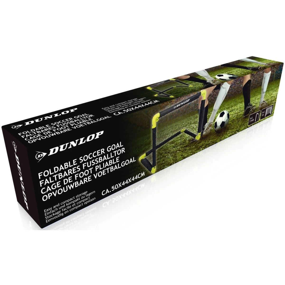 Futbolo Vartai Su Tinklu Sulankstomi 50x44x44cm Dunlop
