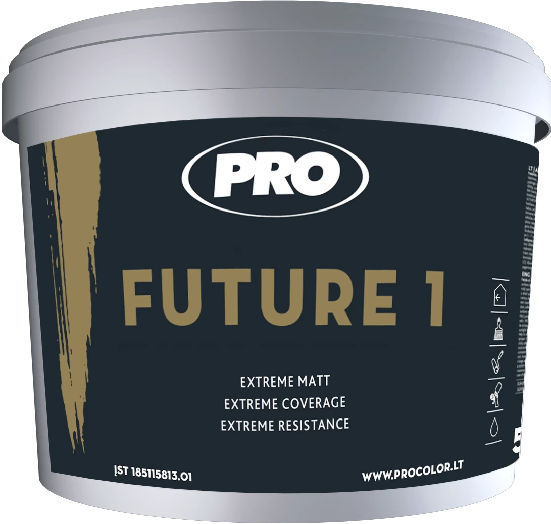 Sienų ir lubų dažai FUTURE 1