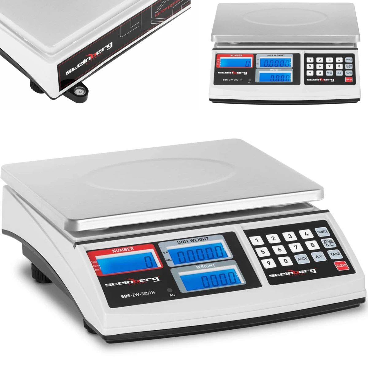 Gabalų Skaičiavimo Kontrolinės Svarstyklės Sbs-zw-3001h Lcd Iki 30 Kg Gabalų Skaičiavimo Kontrolinės Svarstyklės Sbs-zw-3001h Lcd Iki 30 Kg