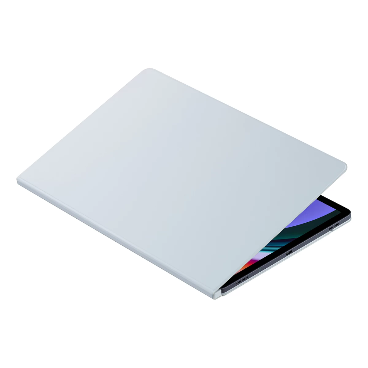 Galaxy Tab S9+ Smart Book Cover Dėklas Su Atlenkiamu Dangteliu Ir Stovu, Baltas