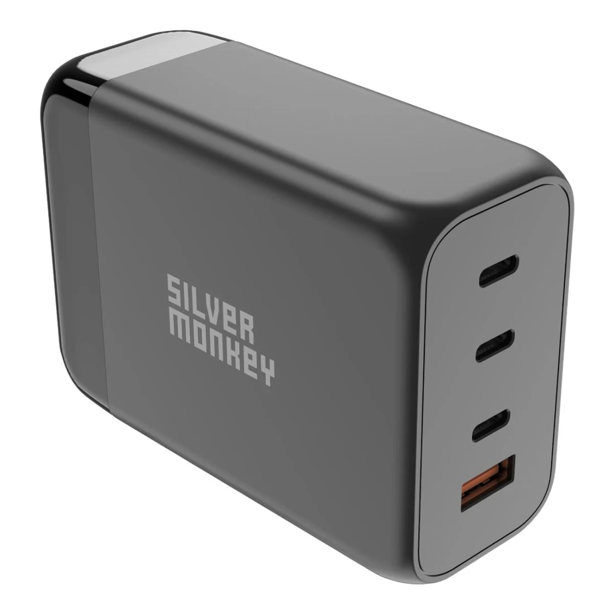 Galingas Gan 200 W Tinklo įkroviklis Su Maitinimo Kabeliu 3xusb-c Pd Usb-a Qc 3.0 Juodas
