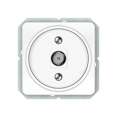 Galinis antenos lizdas VILMA Luxe LX200, 1 kištukas balta sp.