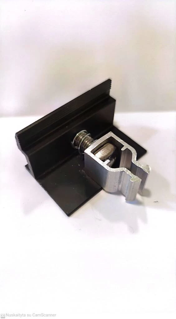 Galinis laikiklis 30mm juodas, CLICK tipo ,El-Sun