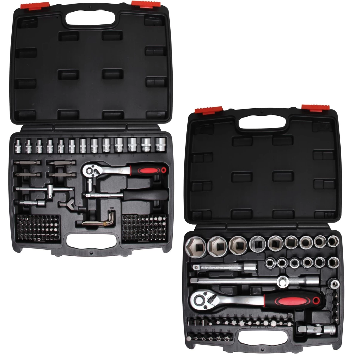 Galvučių ir įrankių rinkinys | 6,3 mm (1/4) / 12,5 mm (1/2) | 174 vnt | 2 vnt (9191)