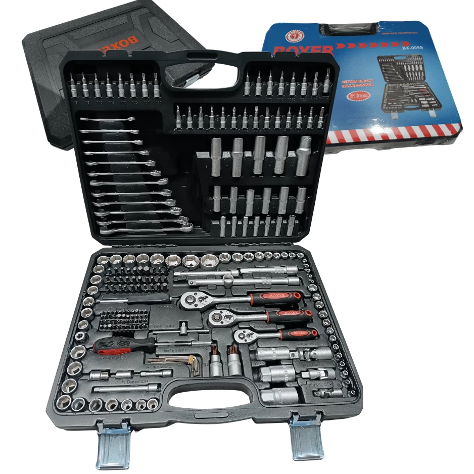 Galvučių ir įrankių rinkinys BOXER BX-009S 216 dalių