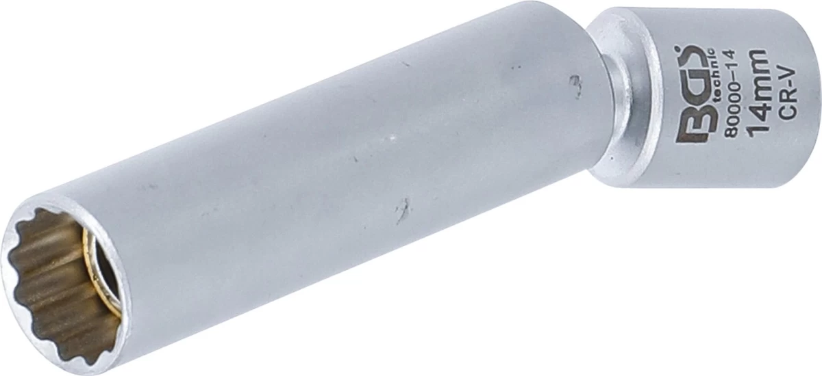 Galvutė kaitinimo ir uždegimo žvakėms | šarnyrinė | 10 mm (3/8) | 14 mm (80000-14)