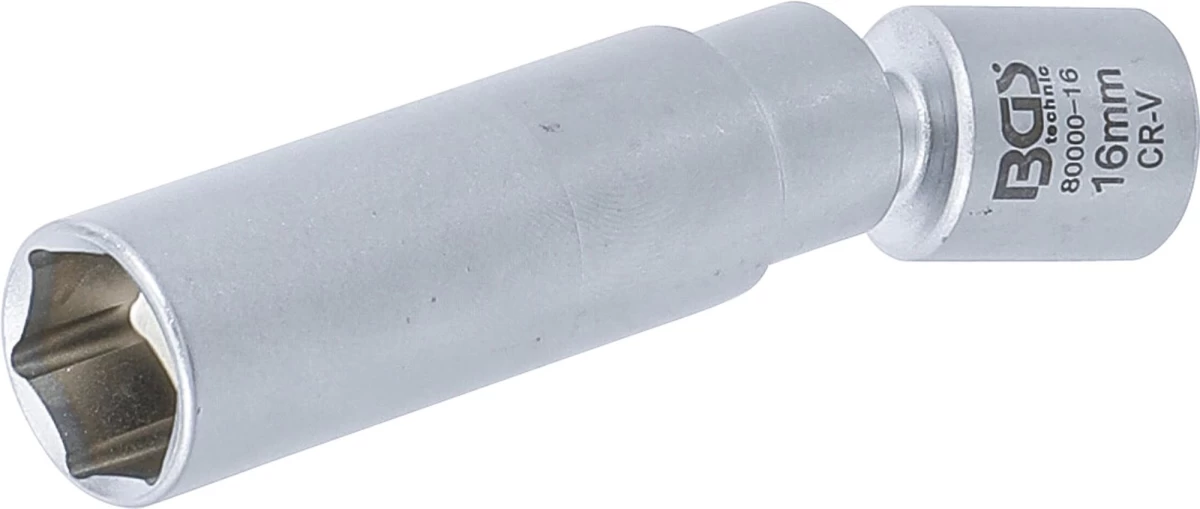 Galvutė kaitinimo ir uždegimo žvakėms | šarnyrinė | 10 mm (3/8) | 16 mm (80000-16)
