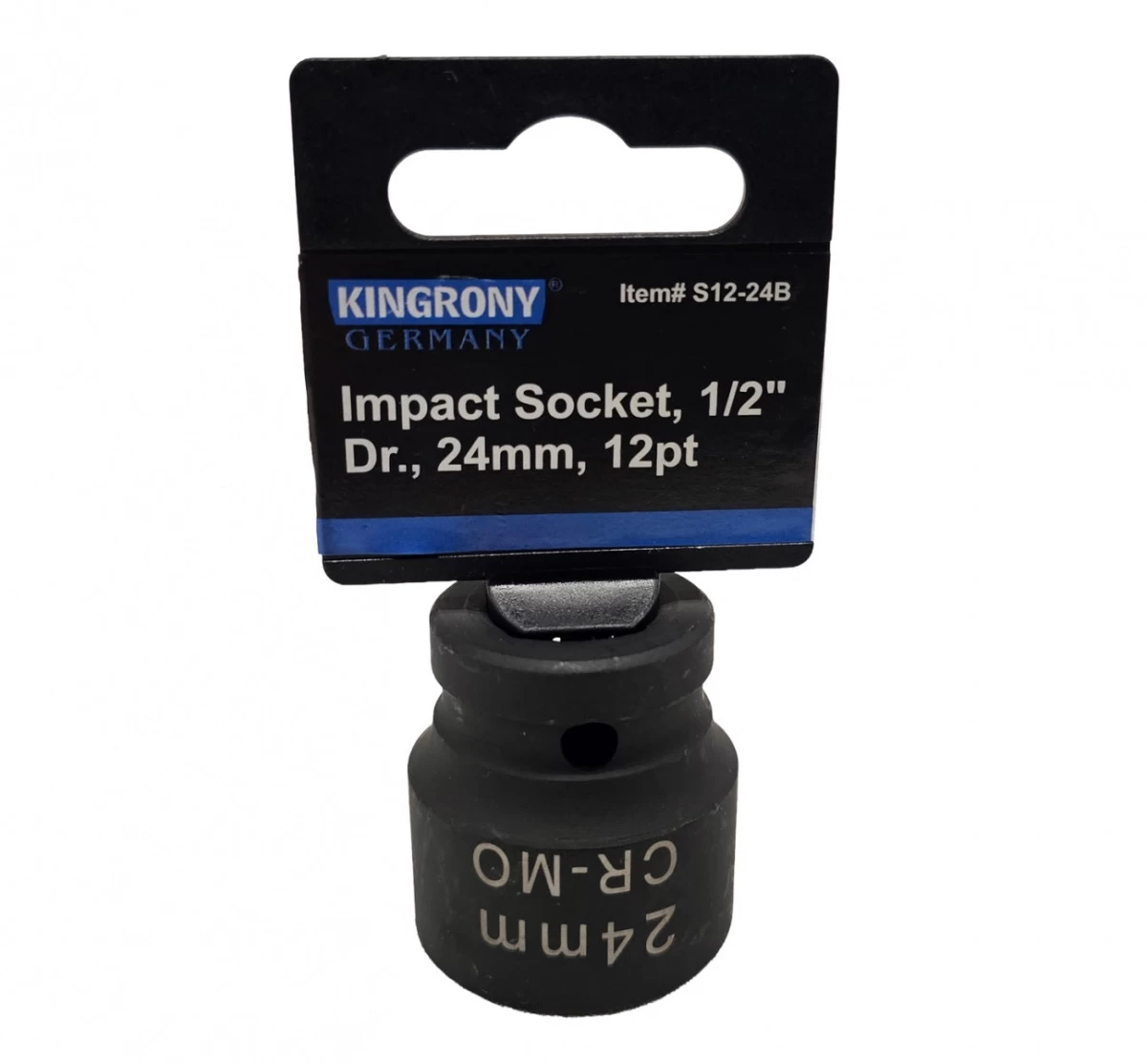 Galvutė smūginė | 12 kampų | 12,5 mm (1/2) | 24 mm (S12-24B)