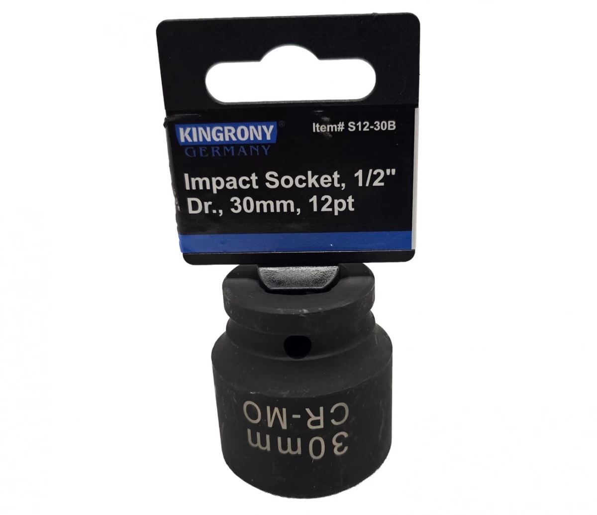 Galvutė smūginė | 12 kampų | 12,5 mm (1/2) | 30 mm (S12-30B)