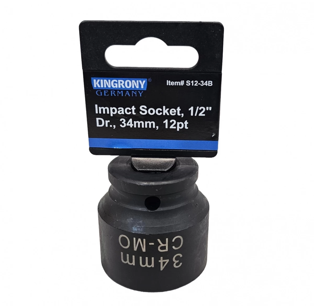 Galvutė smūginė | 12 kampų | 12,5 mm (1/2) | 34 mm (S12-34B)