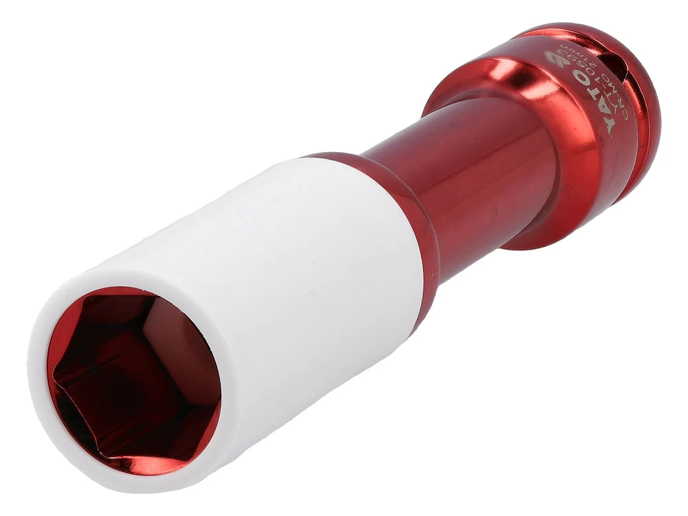Galvutė smūginė ilga plonasienė prailginta | 150 mm | su plastikine apsauga | 12,7 mm (1/2) | 21 mm (YT-10593)