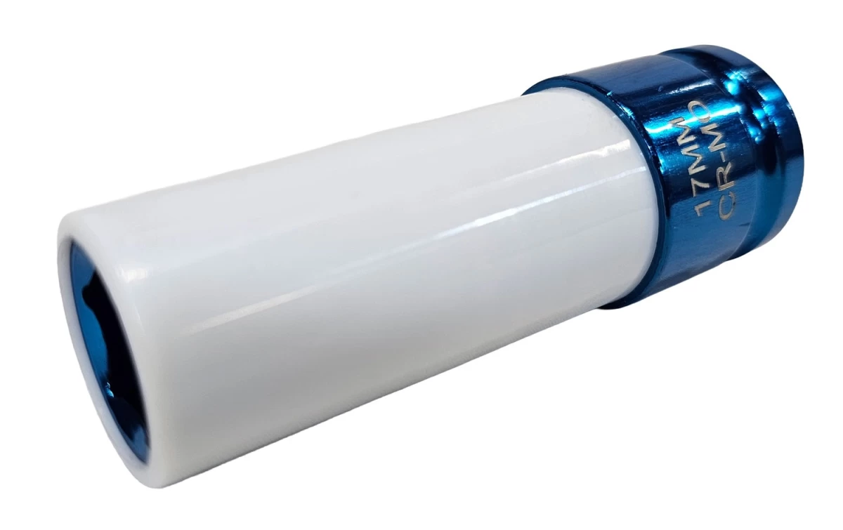 Galvutė smūginė ilga plonasienė | su plastikine apsauga | 12,5 mm (1/2) | 17 mm (H5017)