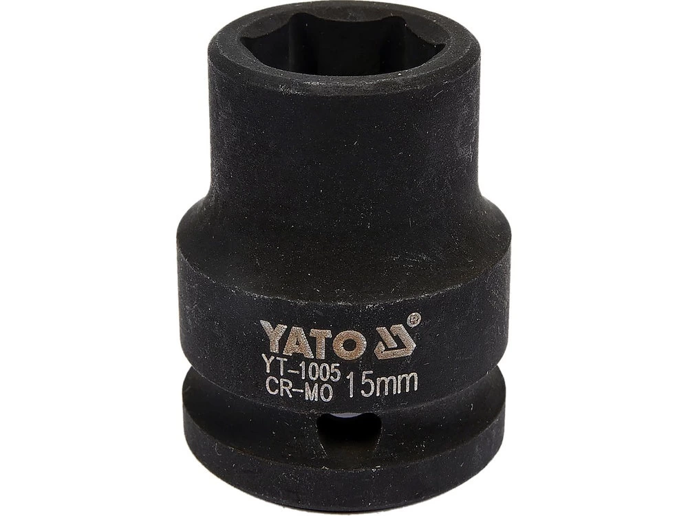 Galvutė smūginė šešiakampė | 12,5 mm (1/2) | 15 mm (YT-1005)