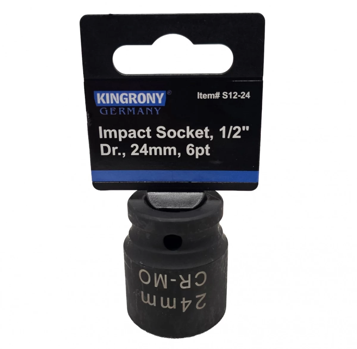 Galvutė smūginė šešiakampė | 12,5 mm (1/2) | 24 mm (S12-24)